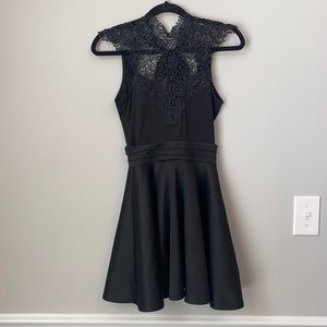 Black Lace A-Line Dress! Size S